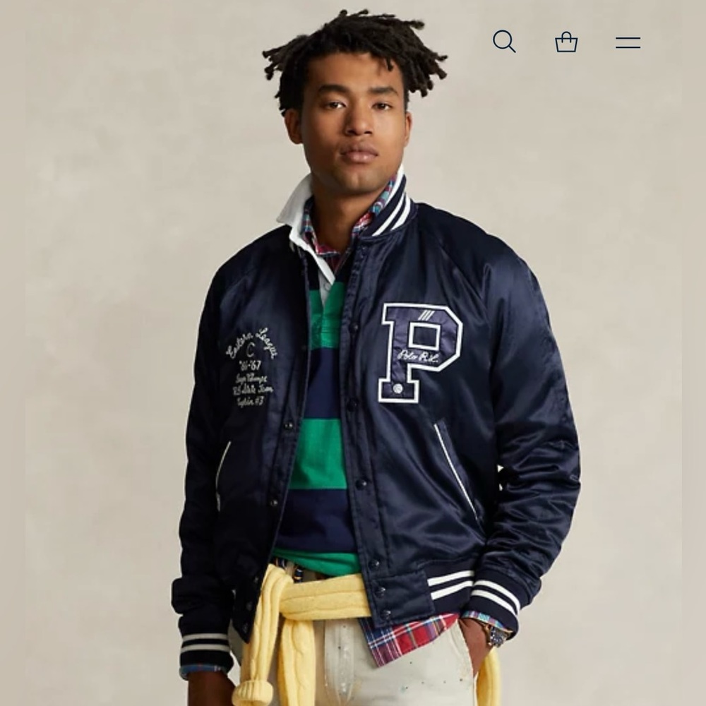 Polo by Ralph Lauren Navy Bomber Jacket